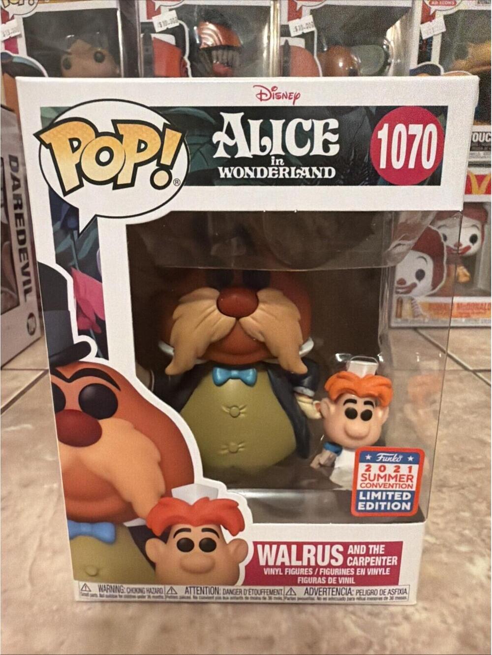 Funko Pop! Disney - Walrus and the Carpenter #1070 w/Protector